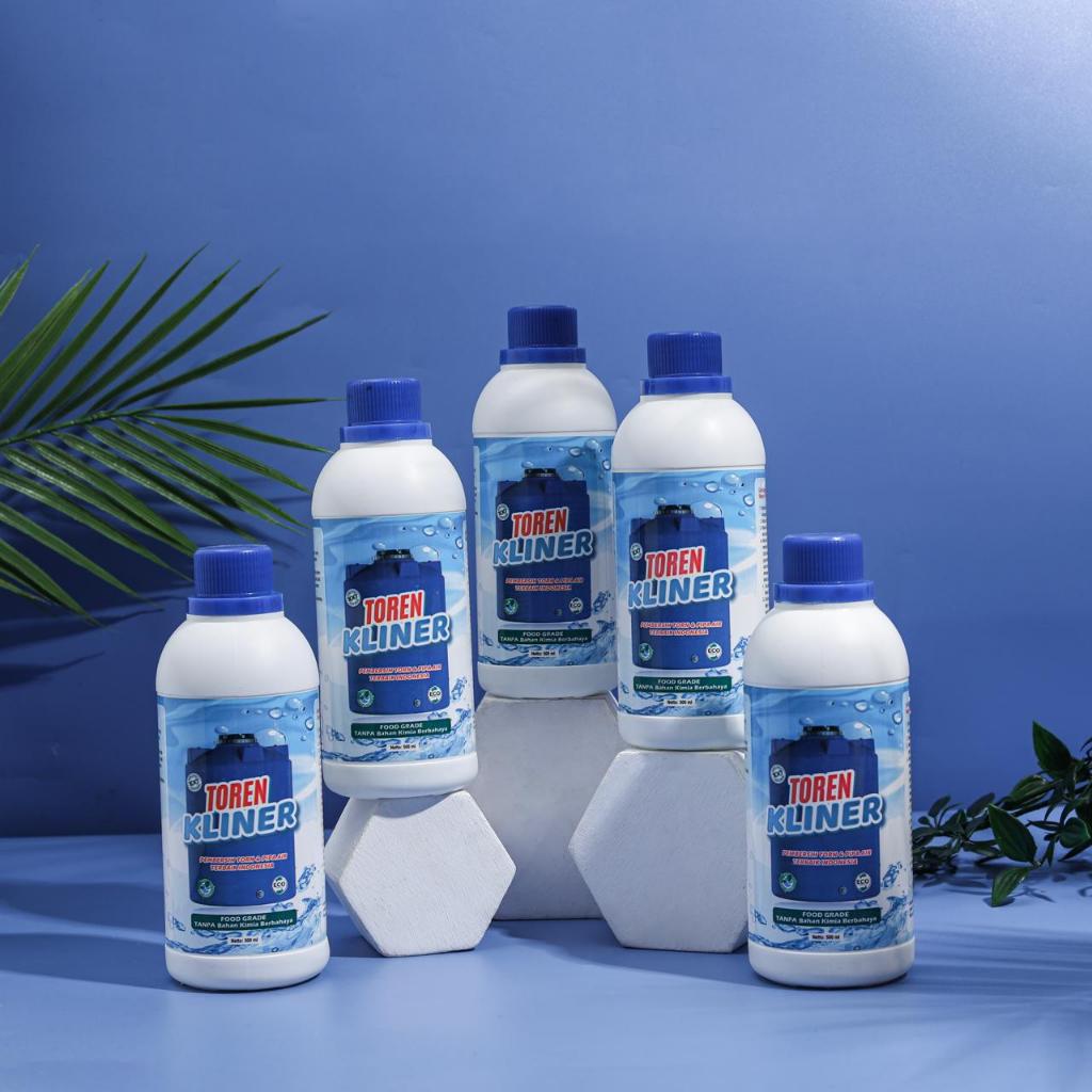 [6 BOTOL] Klinwater Toren Kliner - Cairan Pembersih Toren Tangki Air Cepat Bersih
