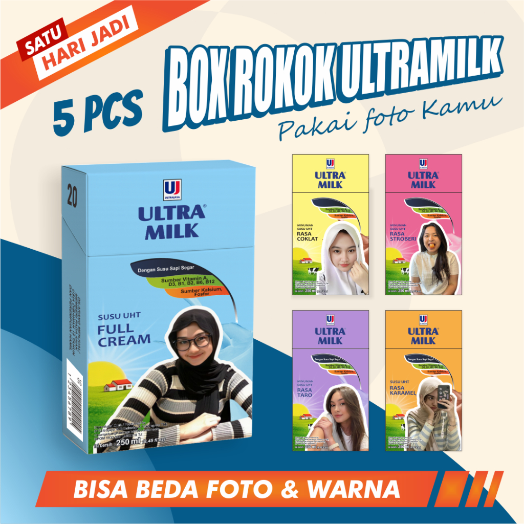 BOX Rokok Ultramilk Custom Foto