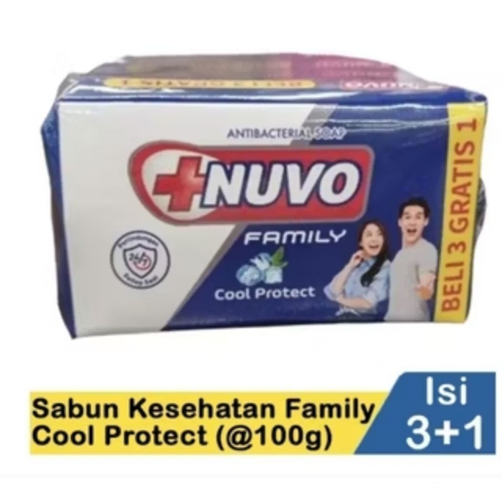 Sabun Batang Nuvo Biru Isi 4