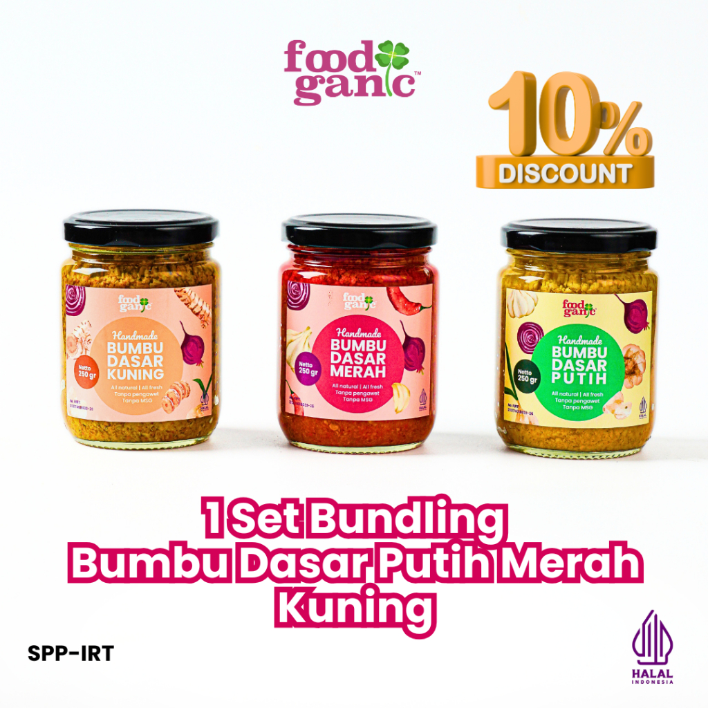 

Set Bundling Bumbu Dasar Putih Merah kuning