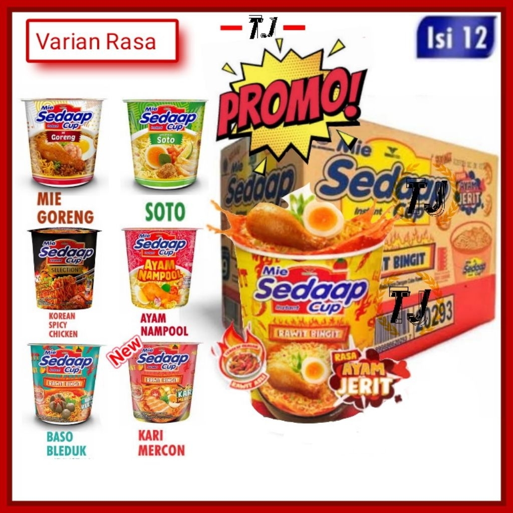 

1 Dus Mie Cup Sedaap ( isi 12 Pcs ) Semua Ras