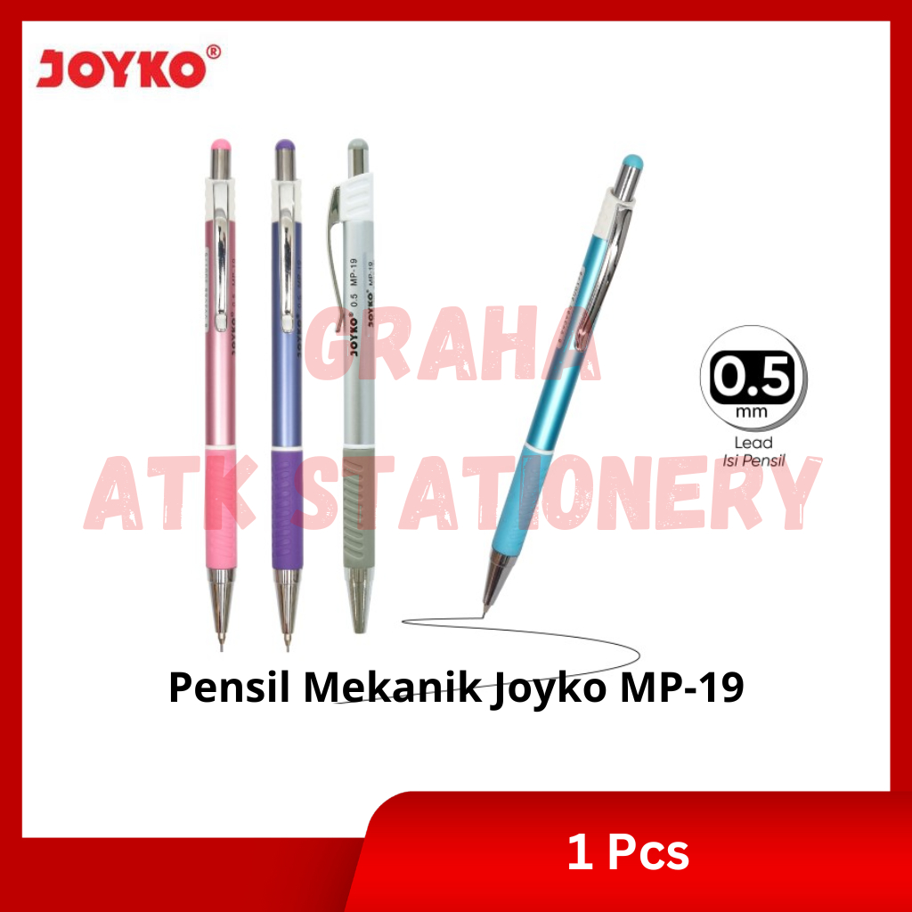 

[1 Pcs] Pensil Mekanik Joyko MP-19 / Mechanical Pencil 0.5mm Joyko MP-19