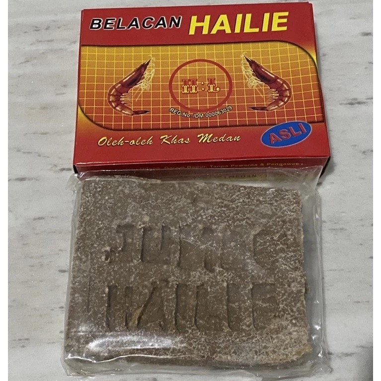 

Terasi Hailie Medan Authentic Halal Paste Terasi Kotak Hailei