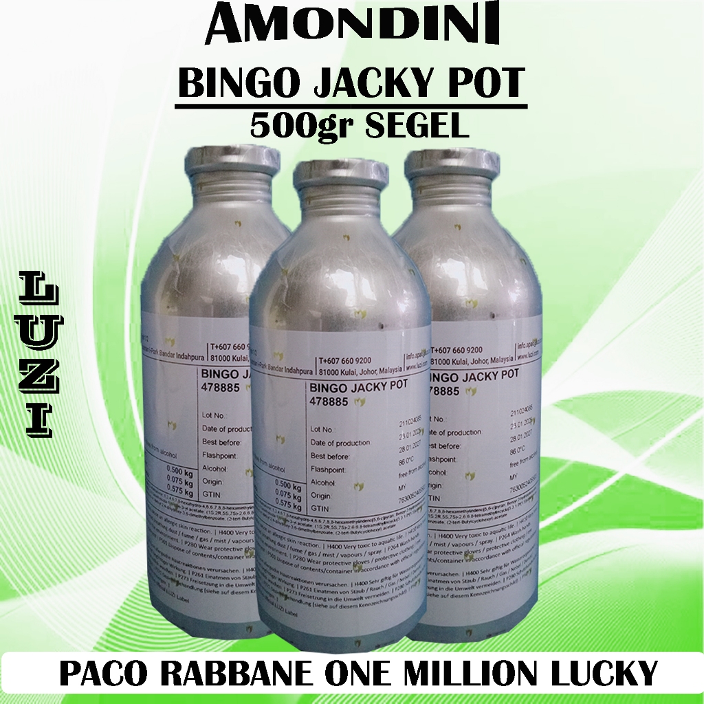BINGO JACKPOT LUZI 500GR SEGEL PABRIK " ONE MILLION LUCKY "