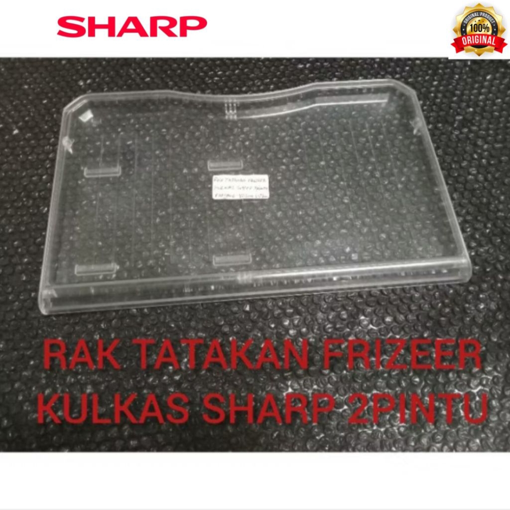 RAK TATAKAN FRIZEER KULKAS.KULKAS SHARP 2PINTU SECOND ORIGINAL