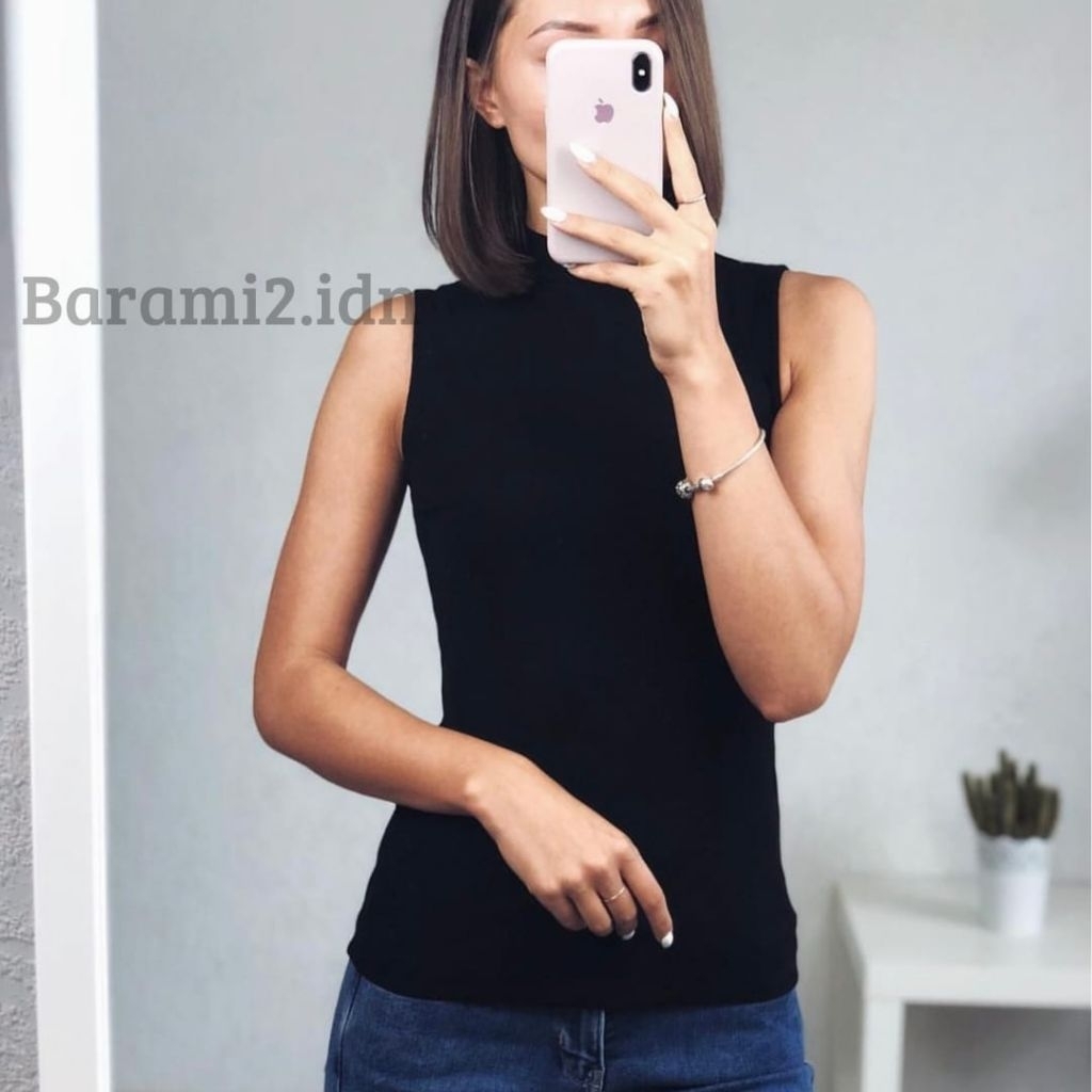 KATEBE TOP | Baju Manset Wanita Tanpa Lengan - Manset Buntung - Lekbong - Inner Wanita Tanpa Lengan 