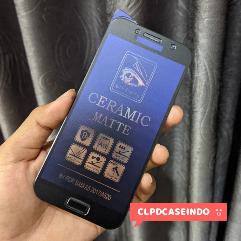 Tempered Glass Samsung A5 2017 SM-A520 Ceramic Blue Ray