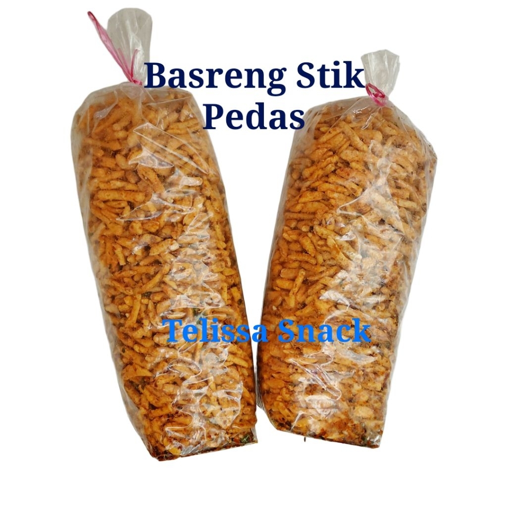 

Telissa Snack Cemilan Basreng Stik Pedas 1 Kg 1/2 Kg 1/4 Kg Viral Gurih Aroma Daun Jeruk