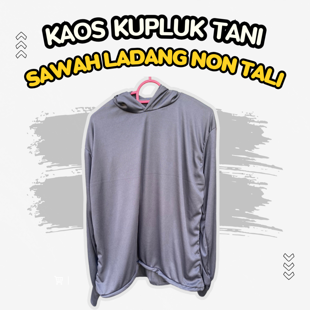 Kaos Tani Sawah Bangunan Baju Hoodie Kaos Tani Laki-Laki Jumbo – Outdoor & Casual