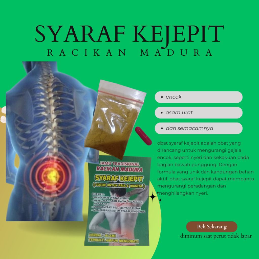 

racikan Madura asli syaraf kejepit ampuh sekali minum