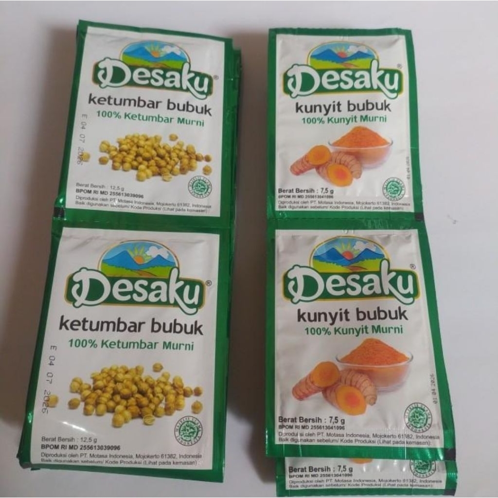 

Desaku Bumbu Rempah Isi 12 | kunyit bubuk & ketumbar bubuk