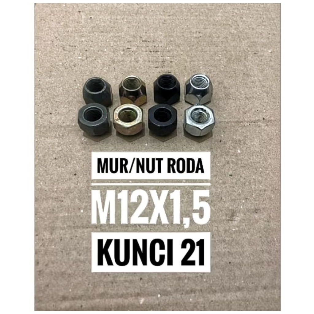 mur nut roda L300 kijang TAFT m12x1,5 kunci 21