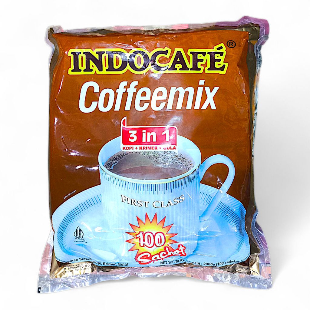 

[1 BAG ISI 10 RENTENG X 10 SACHET] INDOCAFE COFFEEMIX 3 In 1 – Kopi Instan Sachet Favorit Sejuta Umat Kopi 3in1 Yang Ga Cuma Bikin Melek Tapi Bikin Nagih - Beli Banyak = Makin Murah!!!