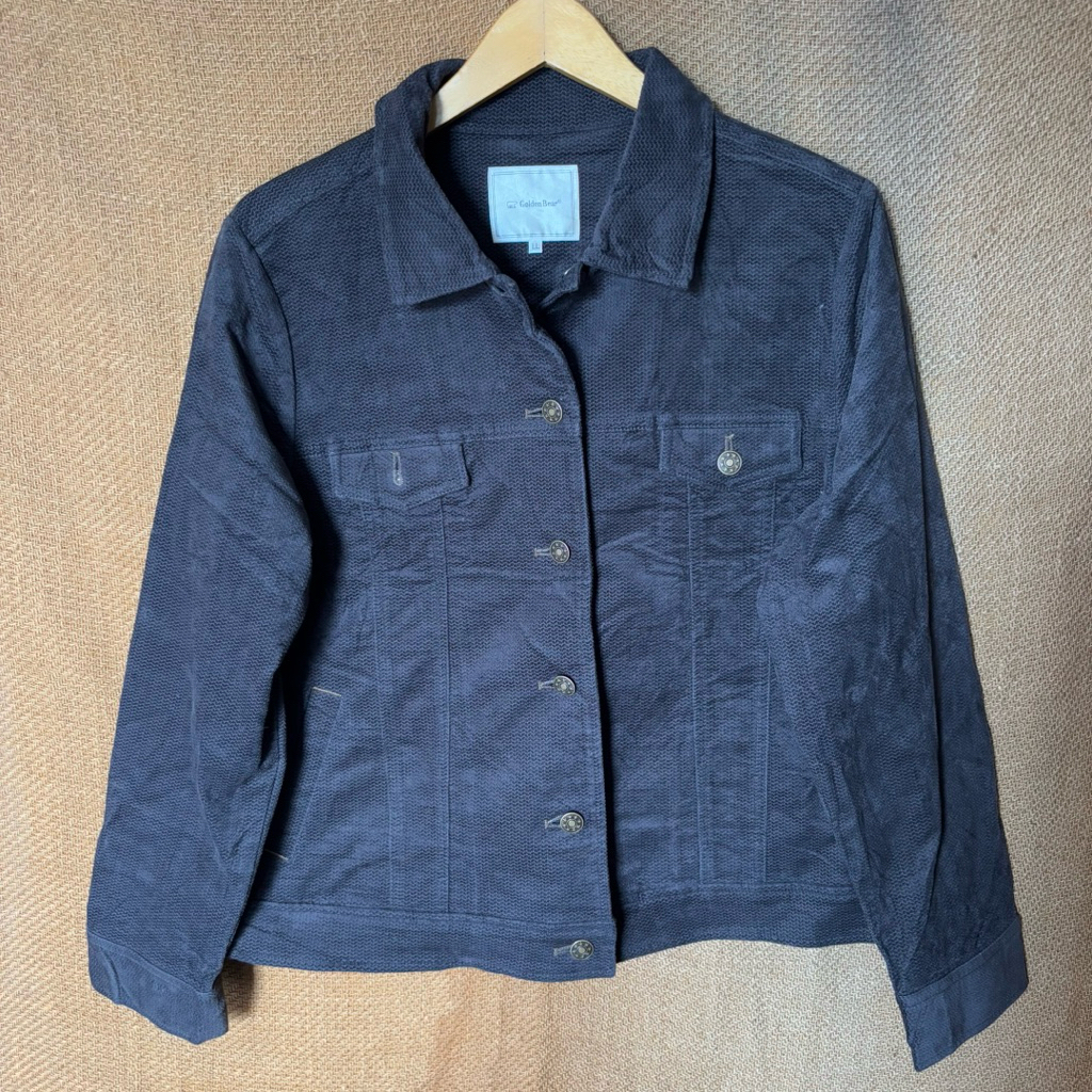 Golden Bear Buttoned Woolen Jacket Man