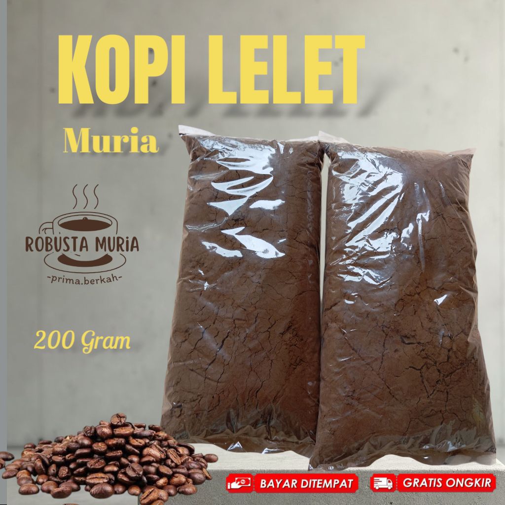 

Kopi Lelet Kopi Hitam Khas Muria Kopi Bubuk Robusta 200 Gram