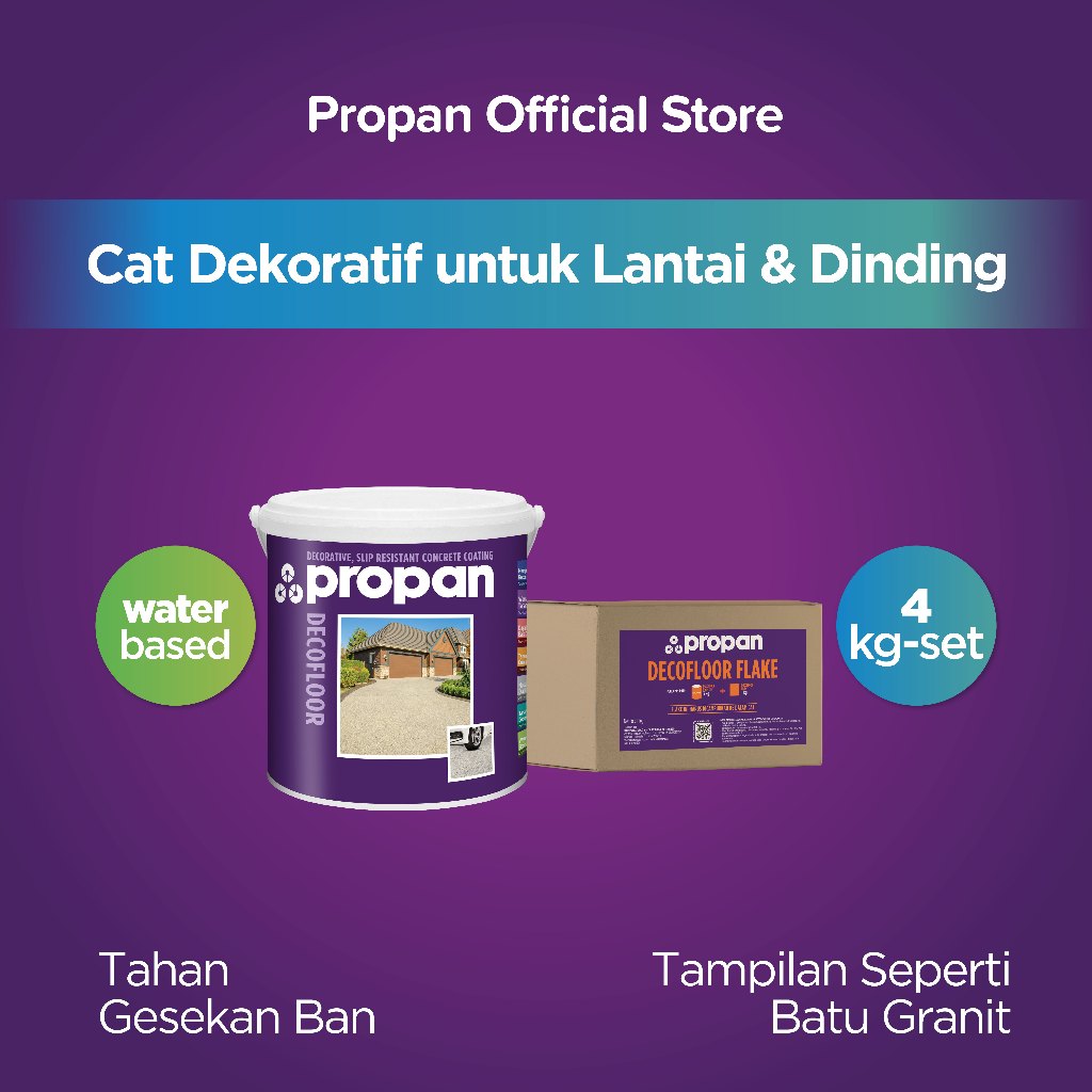 PROPAN DECOFLOOR CAT DEKORATIF UNTUK LANTAI DAN DINDING