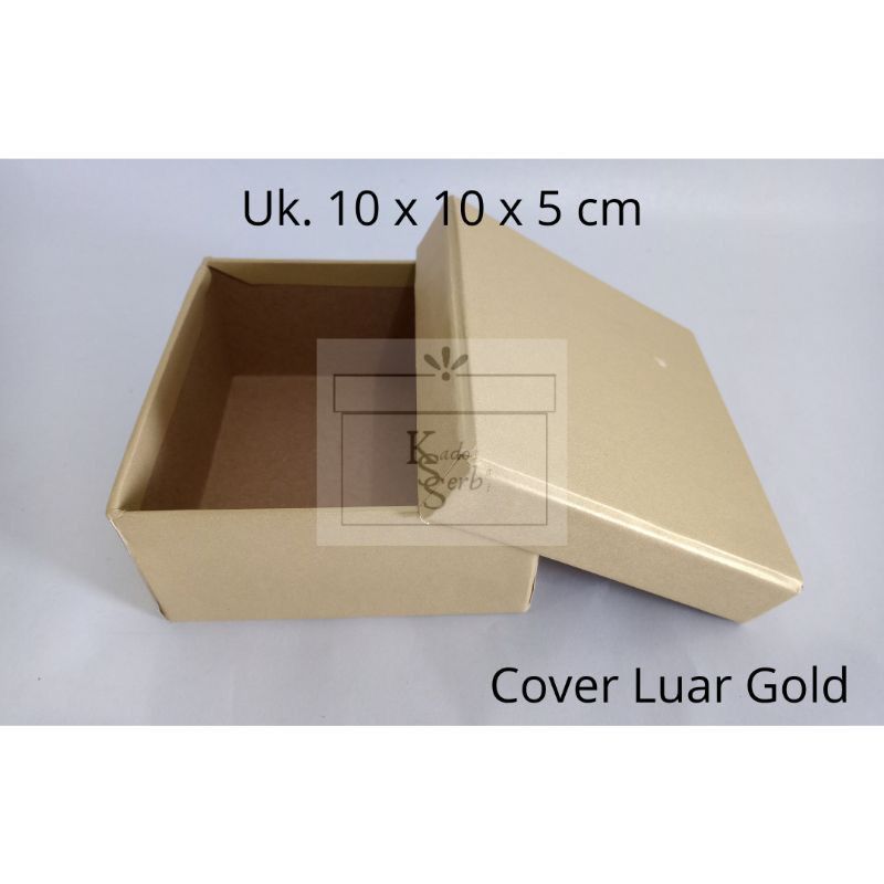 

READYSTOCK SIAP DIKIRIM HARDBOX UKURAN 10x10x5cm Cover Warna Gold Kotak Aksesoris Kotak Kado Hardbox Kemasan Kado