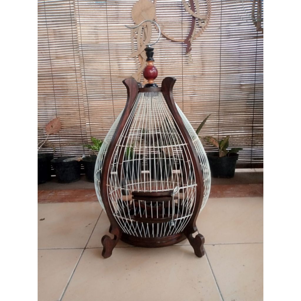 SANGKAR PERKUTUT JERUJI FIBER