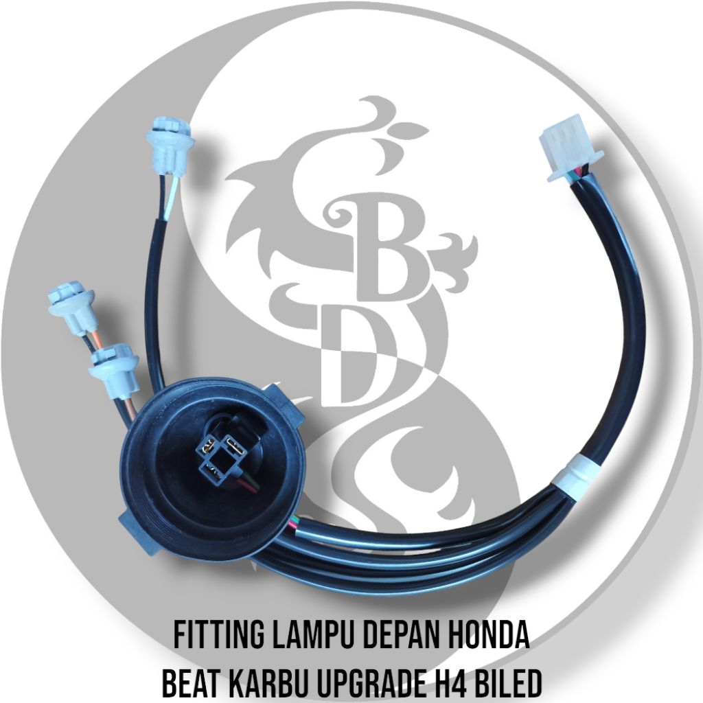 Kabel Fitting Lampu Depan Honda Beat Karbu Upgrade H4 Biled Fitting Lampu Depan Biled Beat Karbu