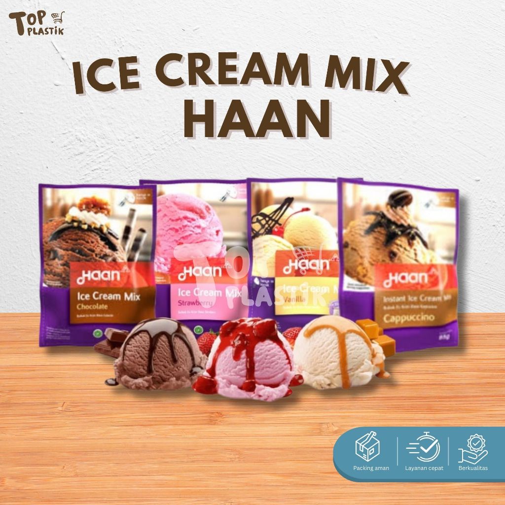 

Haan Ice Cream Mix instant 85 gr Chocolate / vanila/strawberry/cappucino