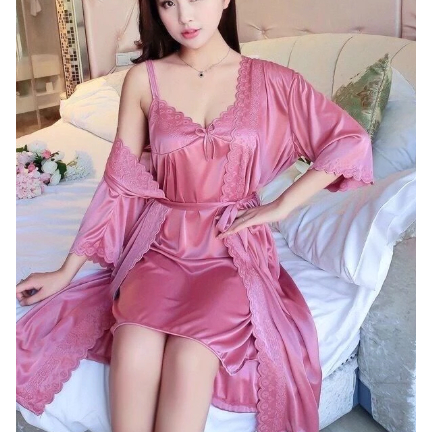 Baju Tidur Kimono Wanita Sexy Set