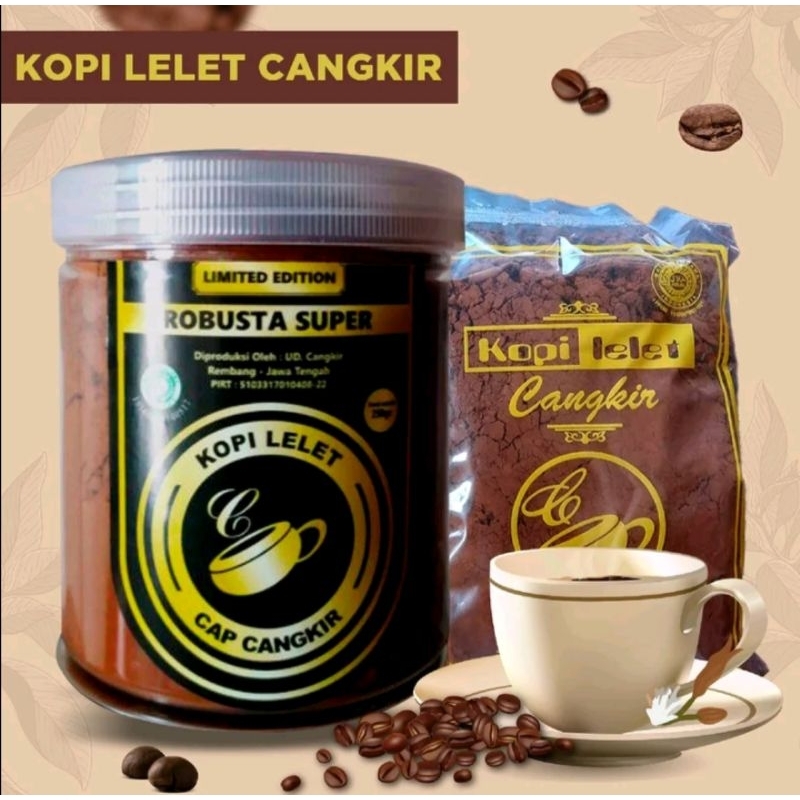 

Kopi Lelet Cangkir Toples 250 Gram Khas Rembang, Robusta Coffee. Bubuk