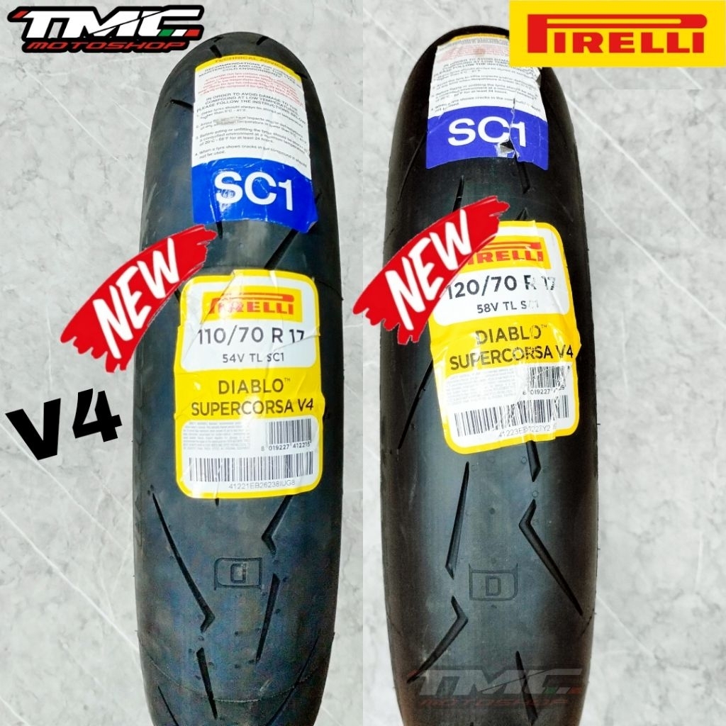 Ban Pirelli Diablo Supercorsa 110/70-17 120/70-17 Ninja150 Ninja RR R