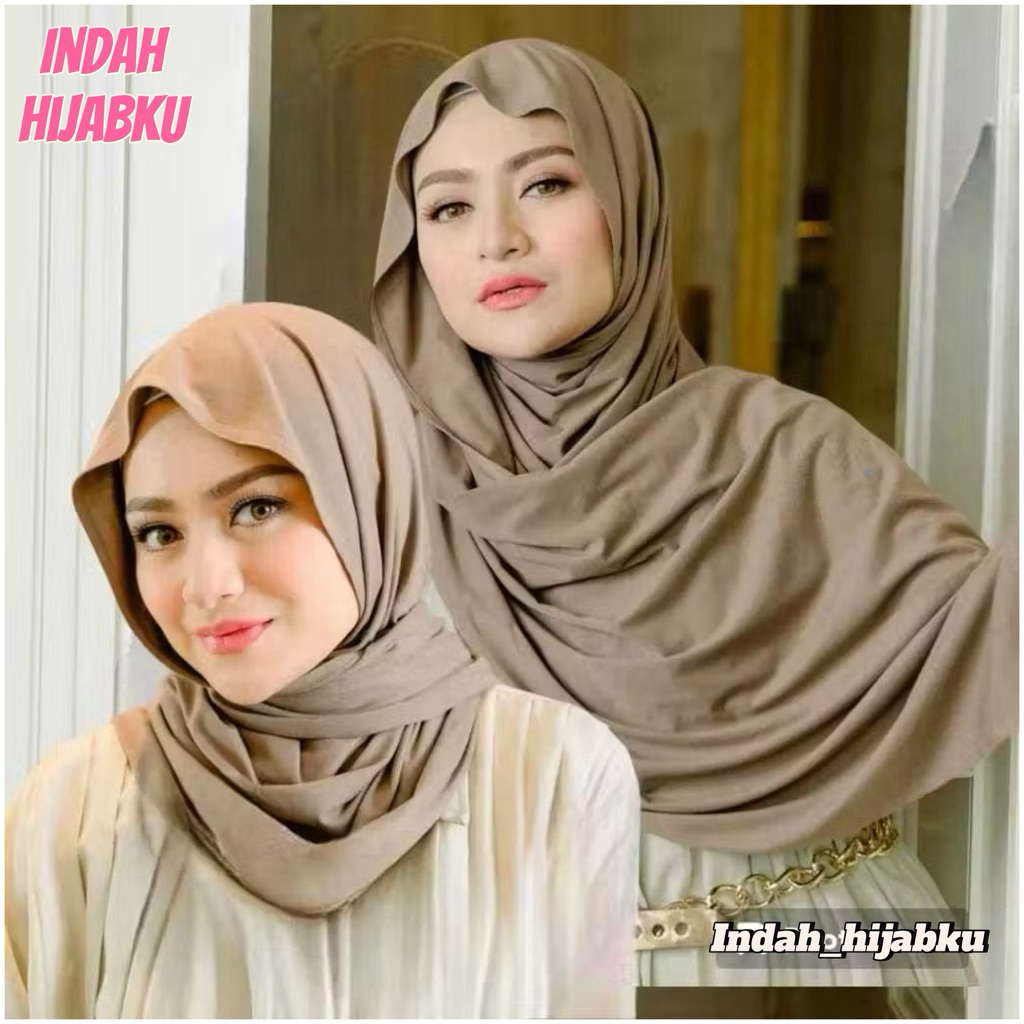 PASHMINA KAOS RAYON PREMIUM 180X75 STYLE HIJAB KOREAN / STYLE HIJAB TURKI