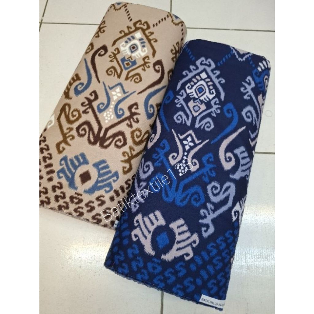 Kain Batik Katun/Batik Meteran Batik Premium Batik Printing motif Kalimantan Dayak
