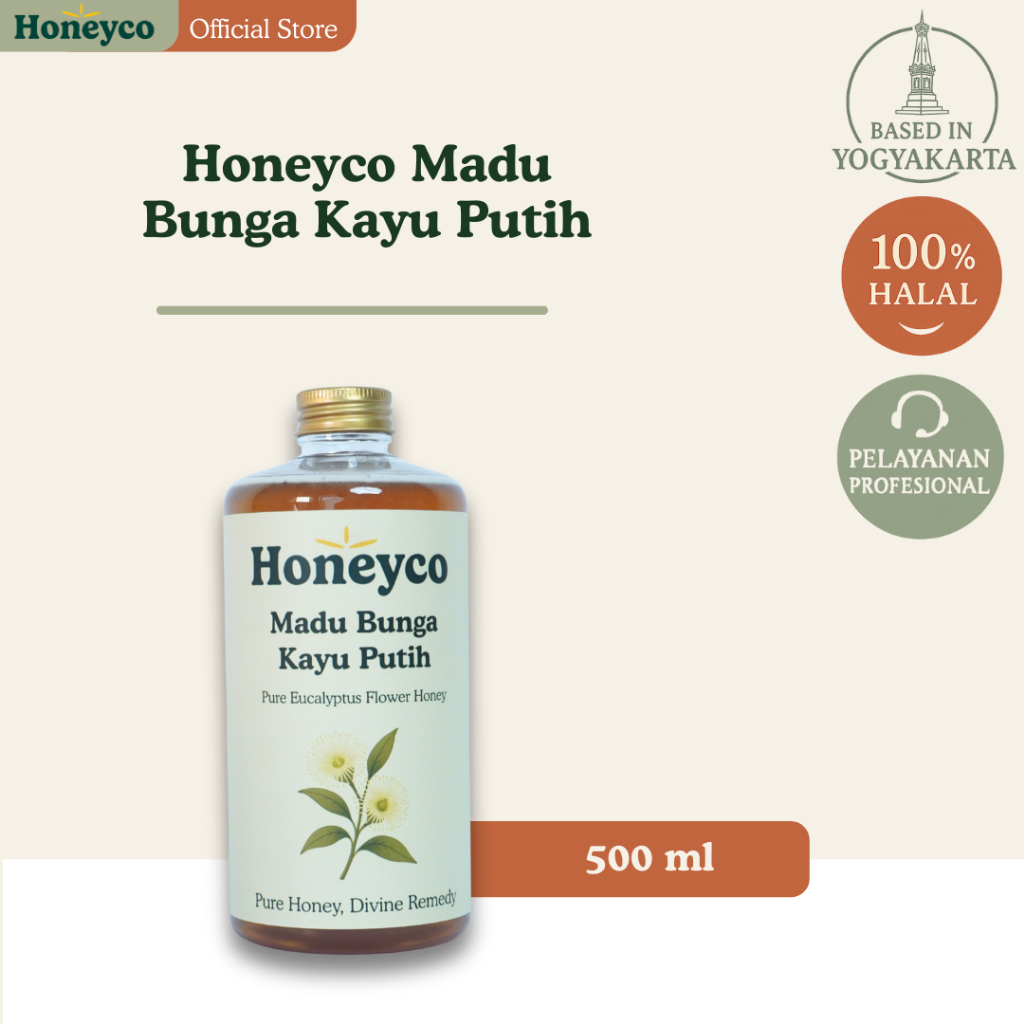 

Honeyco Madu Bunga Kayu Putih Membantu Meredakan Gejala Flu dan Batuk