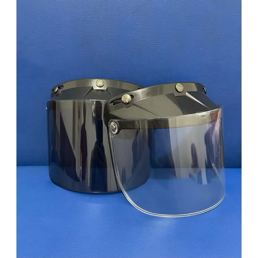 ( BISA COD ) LARISAMINHELM  MEDAN KACA HELM BOGO POLOS DEWASA KACA CEMBUNG KACA DATAR