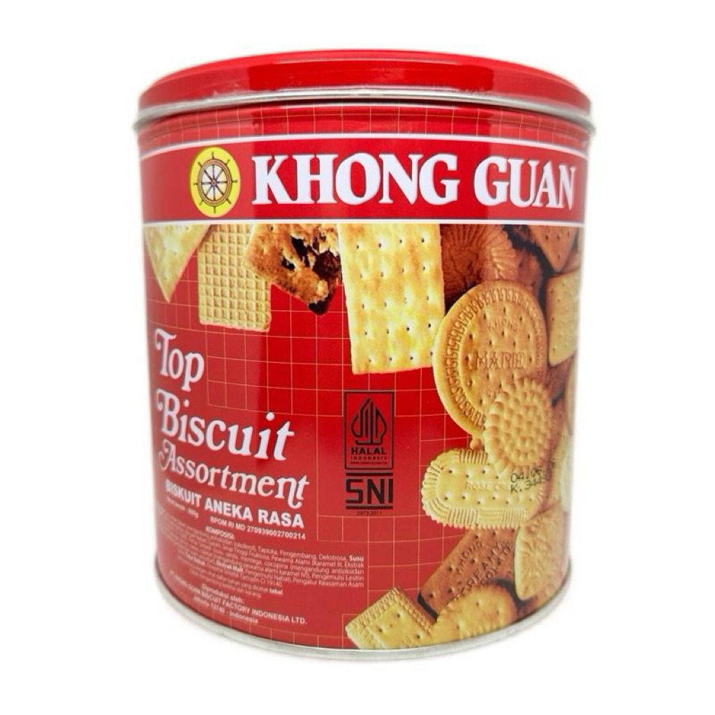 

KHONG GUAN TOP BISCUIT ASSORTMENT @650Gr Biskuit Wafer Jajanan