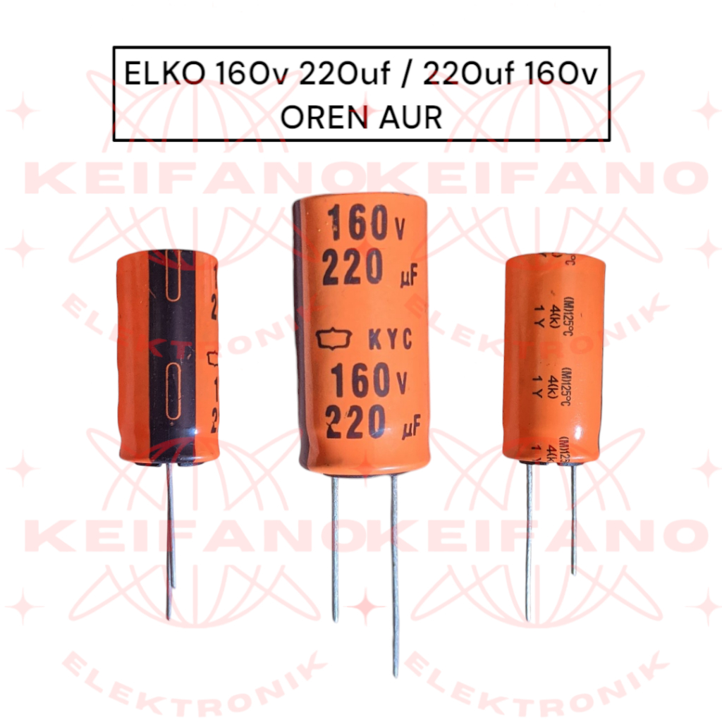 Elko 160v 220uf Elco 220uf 160v Oren Aur