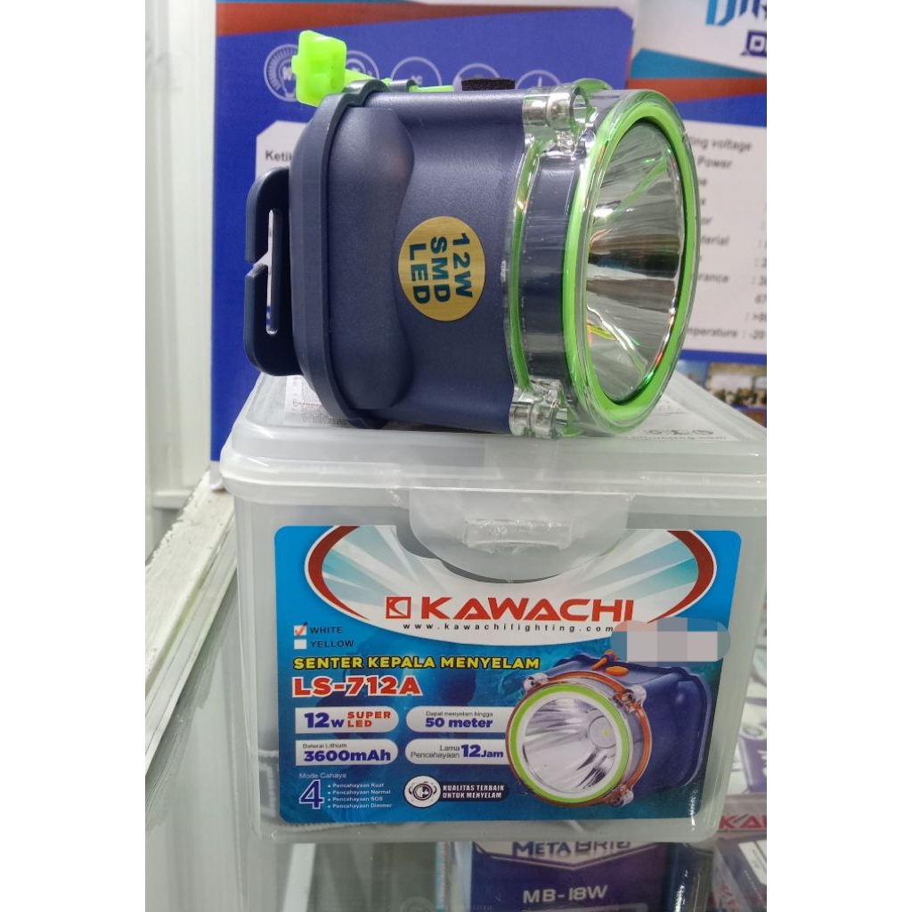 Senter Kepala  Menyelam Super LED Kawachi Ls-712,Ls-740,Ls-790