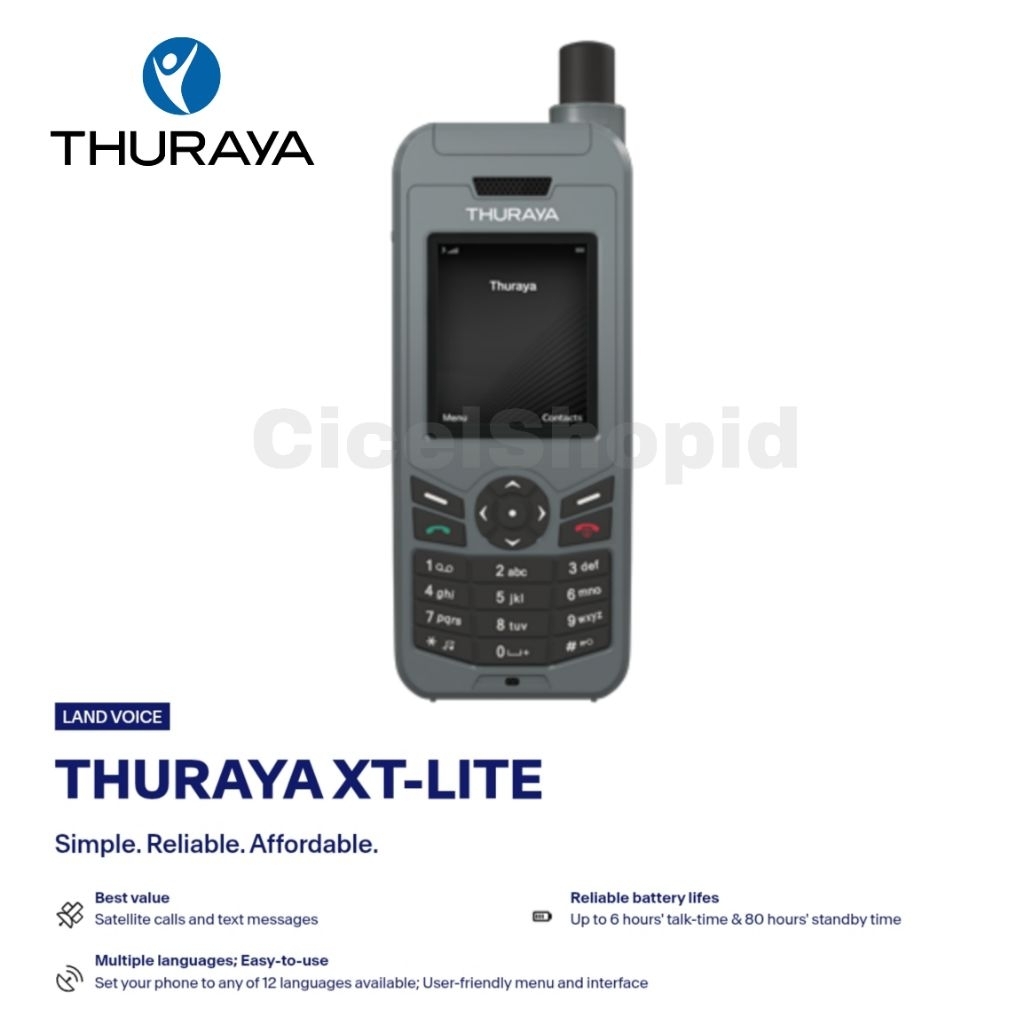Handphone Hp Telepon Satelit THURAYA XT LITE Fullset Garansi