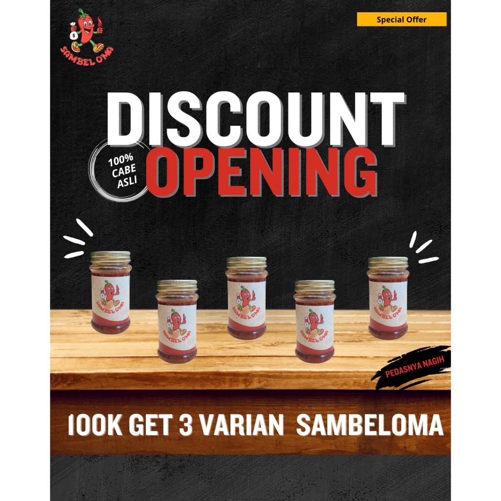 

3 VARIAN SAMBELOMA - BEBAS PILIH