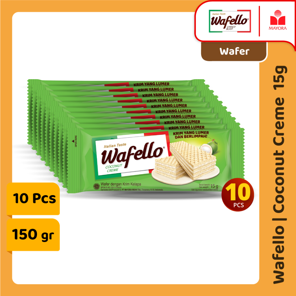 

Wafello Coconut Creme 10 Pcs @15 Gram