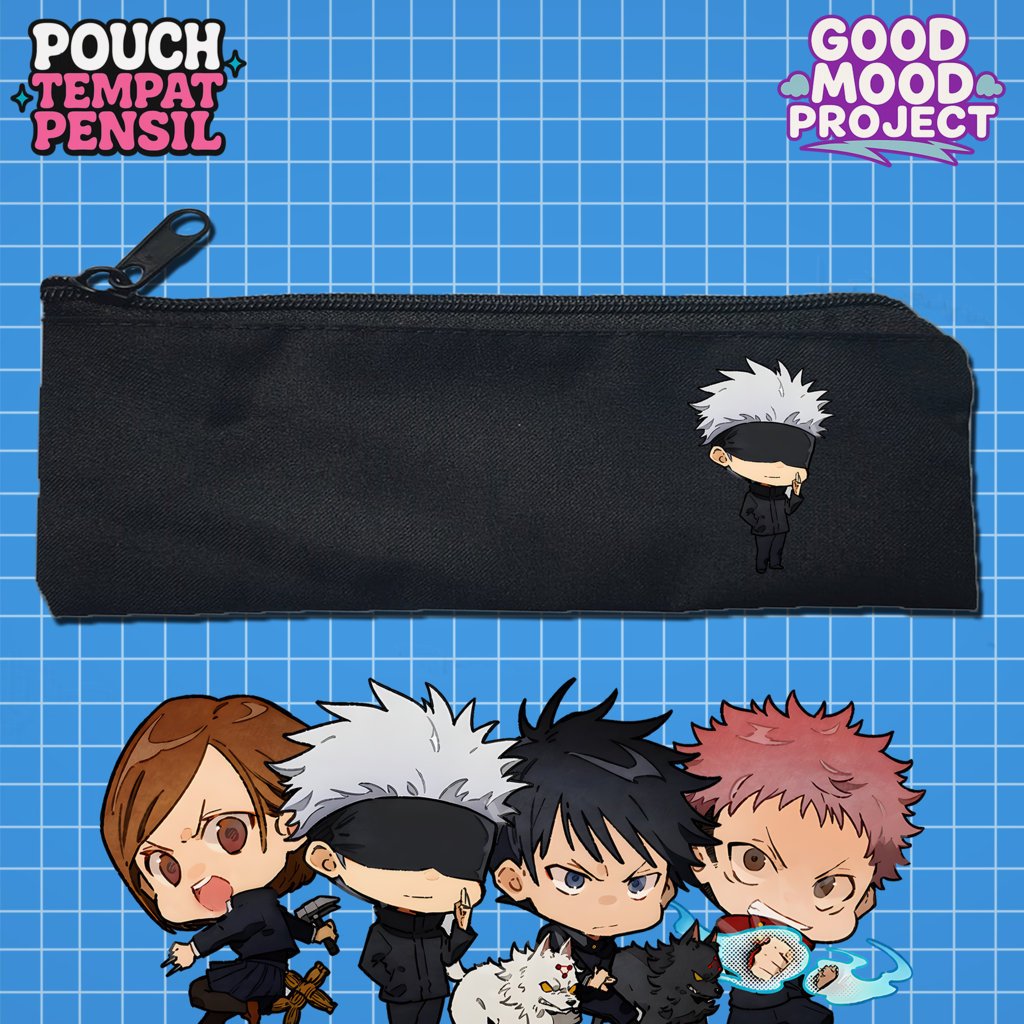 

Tempat / Kotak Pensil /Anime Jujutsu Kaisen/ Alat Tulis / Kosmetik / Dompet Kain Kanvas / Stationery / Pencil / Pen / Cosmetic