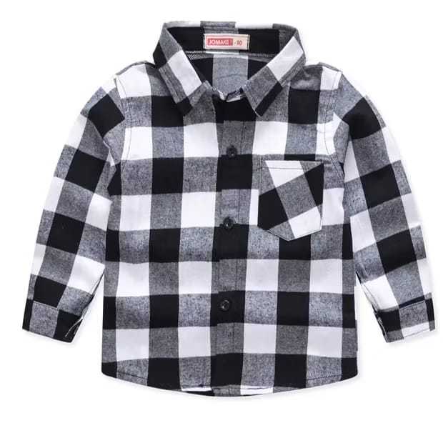 COD Flanel Anak Warna Putih Usai 1 tahun - 12 tahun