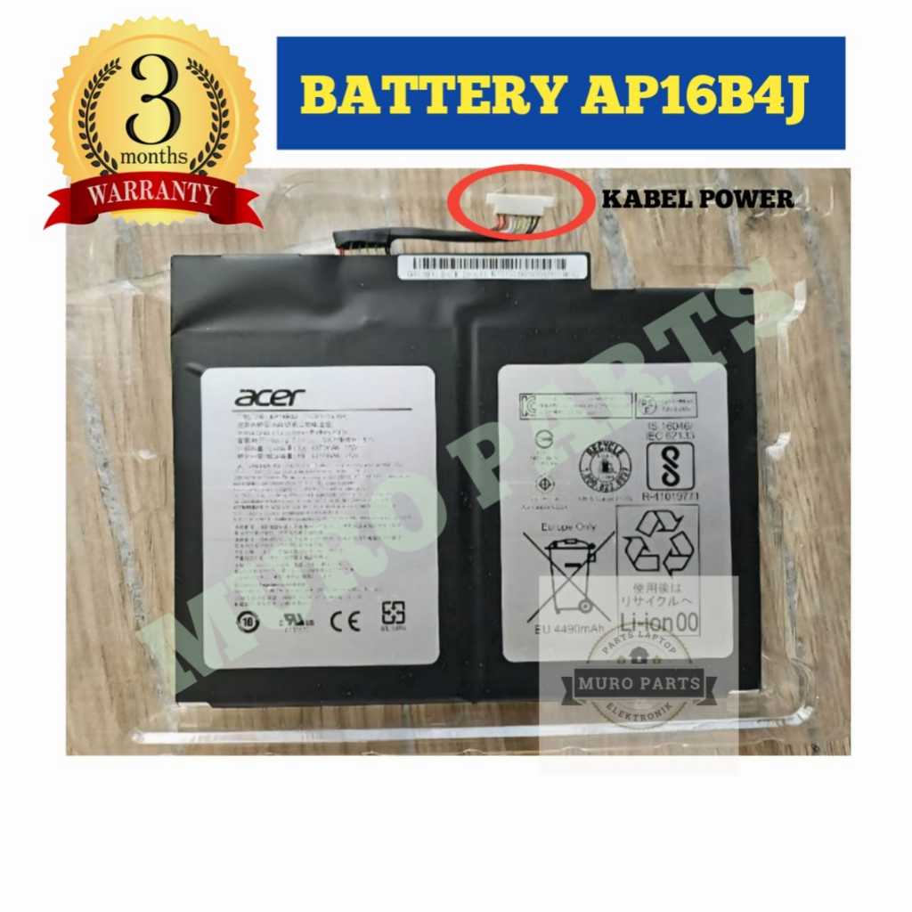 BATERAI BATTERY LAPTOP ACER SWITCH ALPHA 12 SA5-271 SW512-52P-79Q6 N16P3 N17P5 AP16B4J SWITCH 5 SW51