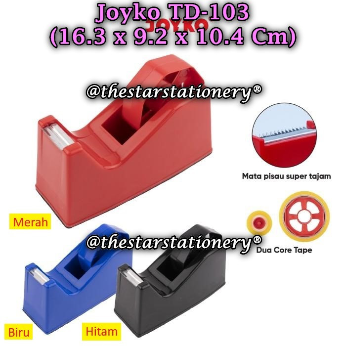 

(1 Biji) GABUNGAN Tape Dispenser JOYKO TD-103 TC-113 Tape Cutter Pemotong Pita Perekat Joyko