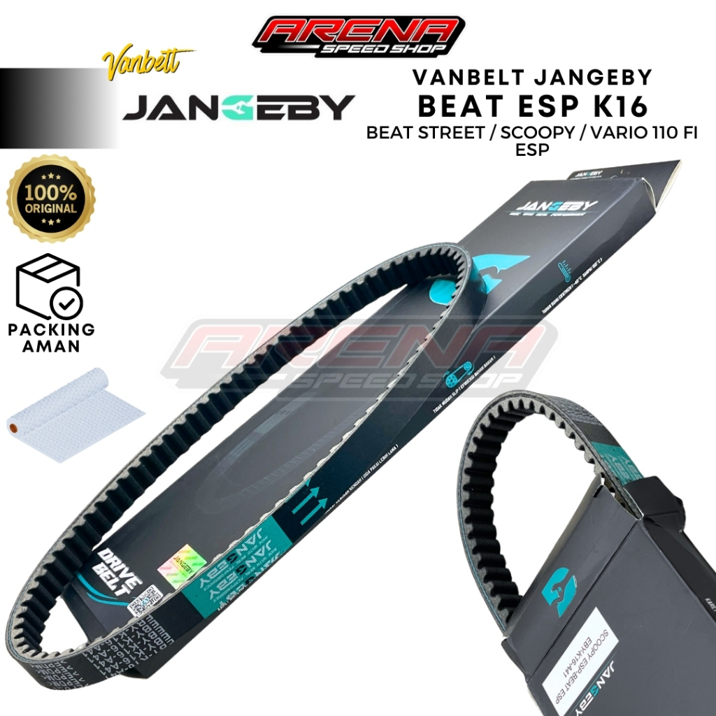 JANGEBY Drive Belt Beat ESP K16 V Belt - Vanbelt Beat Street Van Belt Vario 110 Scoopy ESP Original