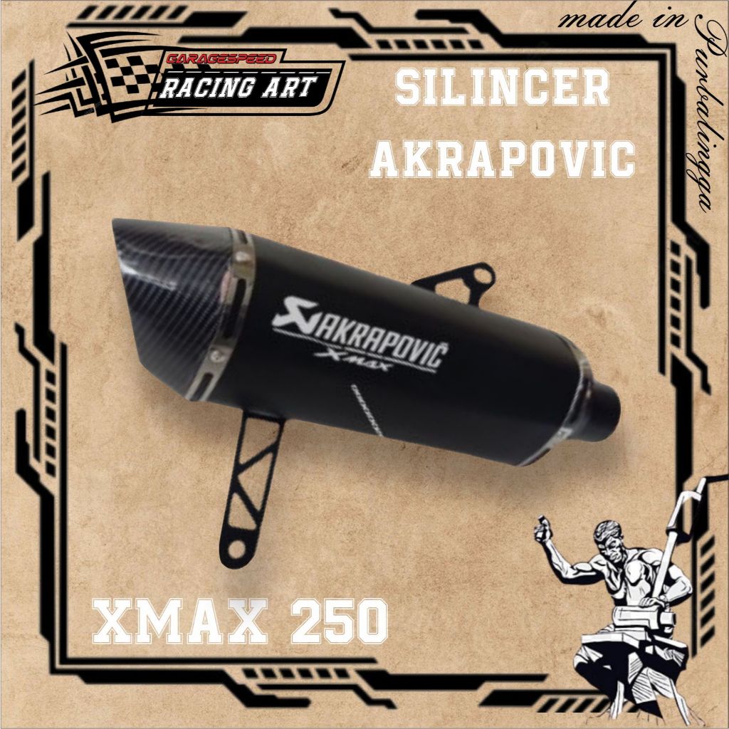 Silincer knalpot racing XMAX250