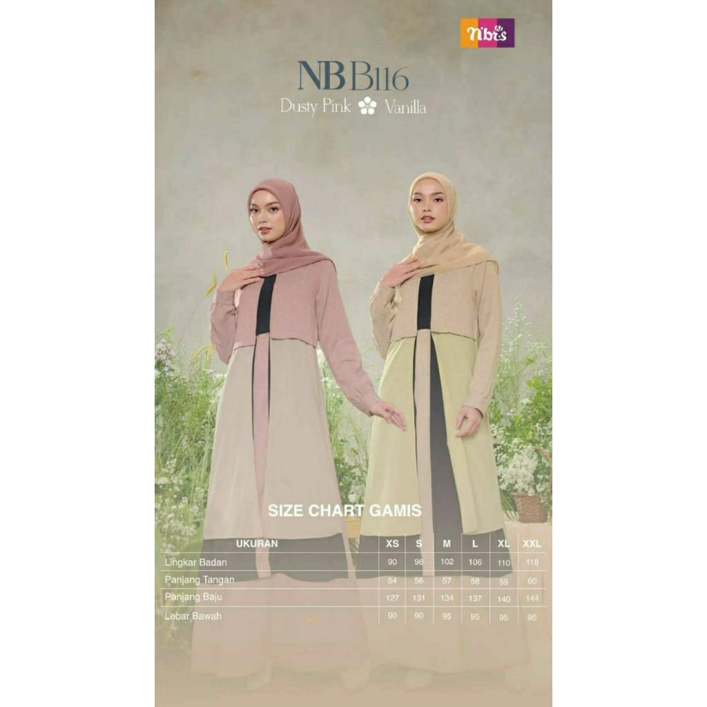 GAMIS NIBRAS NB B116 MODEL GAMIS TERBARU