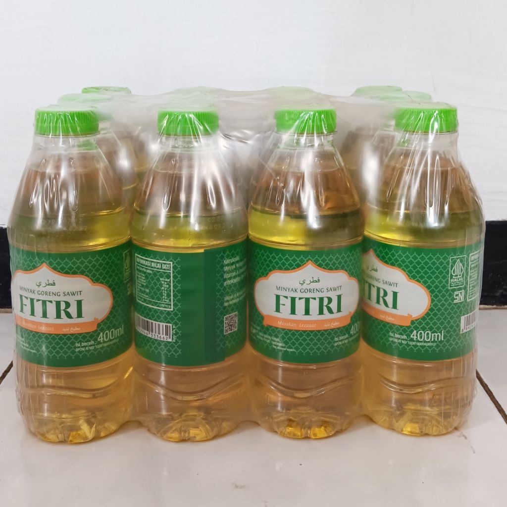 

Minyak Goreng Fitri 400ml Kemasan 1 Krat | 12 Botol