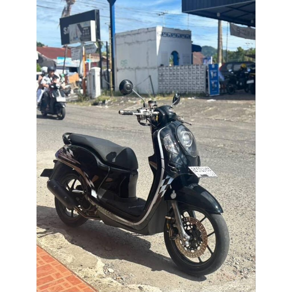 STRIPING STICKER TRANSPARAN SCOOPY NEW 2017-2019 DESIGN SIMPEL ORIGINAL CUSTOM