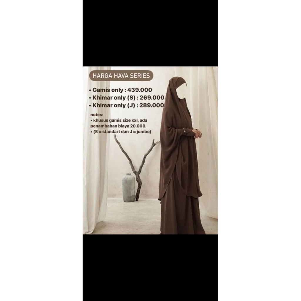 Preloved gamis Hava ied series dari zauhara