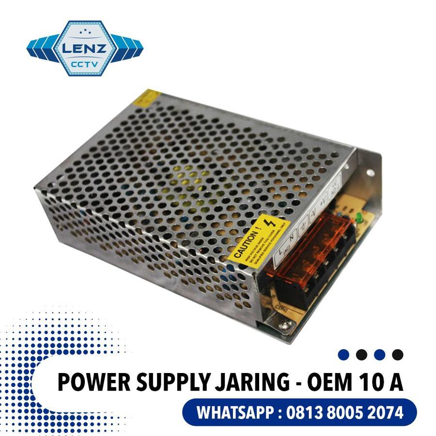 POWER SUPPLY JARING POLOS 12V MURNI 10 AMPERE (BODY BESAR)