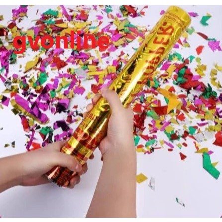 Popper Party Ulang Tahun 60Cm Confetti Pesta Pernikahan 40Cm Petasan Pesta Semburan Kertas Warna War