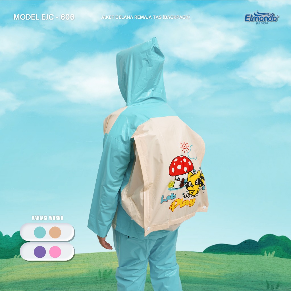 Jas Hujan Setelan Anak Remaja Elmondo - 606